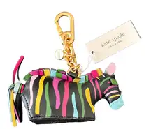 KATE SPADE ZIGGY ZEBRA EMBELLISHED BAG CHARM