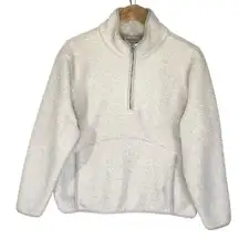 BAILEY 44 Women’s Ivory Fleece 1/4 Zip Pullover size medium