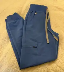 Women’s Ceil Blue FIGS Zamora High-Waisted Jogger Scrub Pants