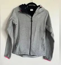 Nike tech fleece zip up gray and pink size medium