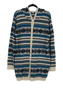 Tea n Rose‎ Womens Gorpcore Aztec Long Sleeve Button Down Classic Cardigan Large