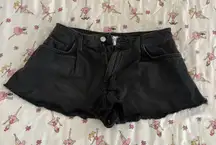 Forever 21 black flat Jean shorts skirt