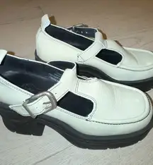 Free People White Shoes Gwen Platform Mary Jane