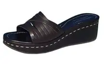 Donald Pliner Couture Vachetta Leather Shoe New 10.5 Rubber Sole Slide $275 NIB