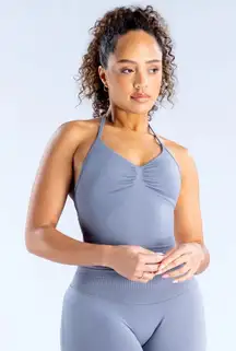 Dfyne Impact Longline Strappy Top Graphite Size Large