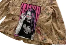 Via Penny Lane Reworked Apparel | Aaliyah Graphic Floral Jacket Large