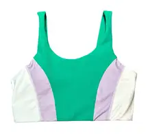 WILO Ribbed Sports Bra Mint & Lavender