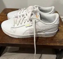 Puma Classic White Lace-Up Sneakers