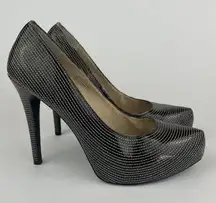 Colin Stuart for victoria secret textured hidden platform pumps limited edition