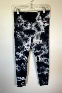 Tommy Hilfiger Sport | Navy/White Tie Dye Performance Crop Legging Size Medium