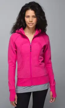 Lululemon Athletica Fuchsia Zip-Up Hoodie SeaWheeze Pink Scuba Hoodie