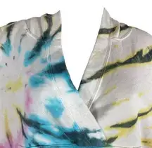 Vintage Havana Hoodie Cropped Multi -Colored Pastel Tie Dye Size Medium NWT