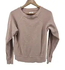 MATE The Label Crewneck Sweatshirt Pullover Dusty Rose XS