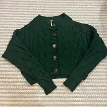 Free People Bonfire Cable Knit Cardigan