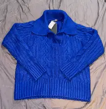 GREY COLLECTIVE CABLE KNIT SWEATER