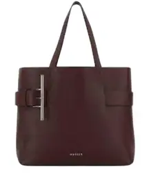 Alexander McQueen NWT T-Bar Sling Leather Tote in Cranberry