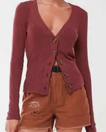 Urban Outfitters Out From Under Ribbed Cardigan Lightweight Sweater Women’s XS