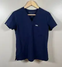 FIGS  Catarina One Pocket Scrub Top Womens Size XS Blue Nurse Medical Healthcare