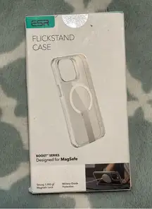 NEW iPhone 15 Pro Max MagSafe Phone Case Frosted Black w/ Flick Stand