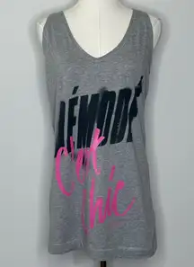 Fiorucci Graffiti Graphic Sleeveless Tank Top "Démodé C'est Chic" Womens Medium