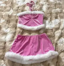 Pink Mrs Claus outfit