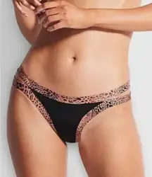 NWOT Seafolly Wild Ones Brazilian Bikini Bottom in Bronze Size 10 / M