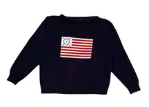 ★ Vintage American Flag Navy Sweater by Liz Claiborne (Ralph Lauren Inspired) ★