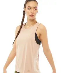 Women’s Adidas Tank Top X Zoe Saldana Collection Size M Ash Pearl Blush