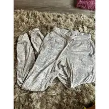 RARE! Lululemon Grey/Silver Velvet Jogger