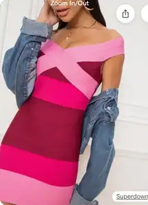 superdown Pink Bandage Dress