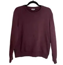 COS Burgundy Speckled Pullover Sweatshirt