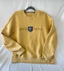 VTG Eddie Bauer-Sport 1920 Crewneck Men’s XXLT-Sweatshirt-Mustard Yellow 2X