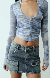 Denim Mini Skirt