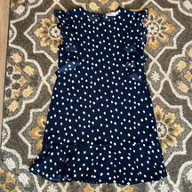 Vineyard Vines Navy Flutter Ruffle dress