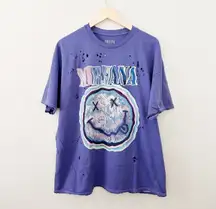 Urban Outfitters Nirvana Oversized Graphic Tee Dress