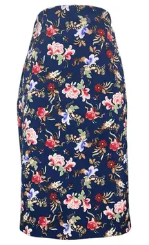 Philosophy Women’s Pencil Skirt Navy Floral Size 8