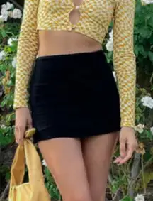 princess polly selby black micro mini skirt