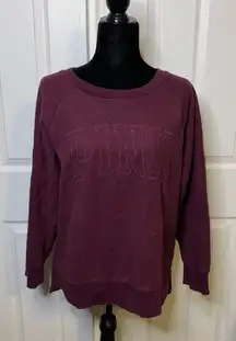 PINK Victorias Secret Burgundy Pull Over Sweater