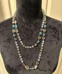 American Eagle Long Acrylic Beaded Necklace