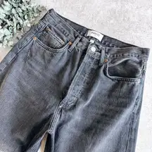 Agolde Black 90's Jean Distressed Size 25