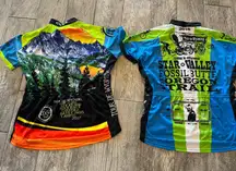 Crave Cycling Jerseys Womens Large Bike Short Sleeve Wyoming Race Jersey 2 pc