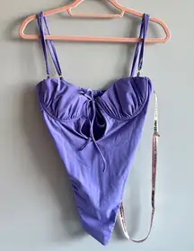 nwt house of cb purple onepiece swimsuit