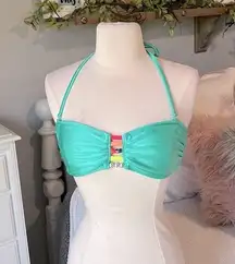 Bikini Top Mint Green Womens Medium 7 9