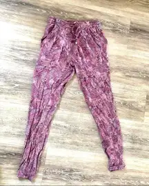 Brandy Melville Lizeth flowy purple paisley pants