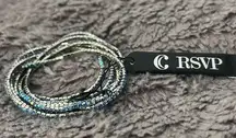 Silver blue medium bracelet