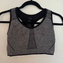 Black & Grey Sports Bra