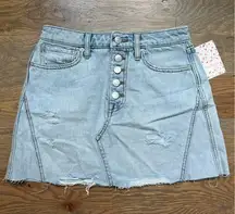 Free People NWT  denim skirt