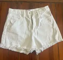 Just Black Denim white denim Shorts
