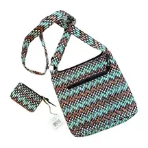 NWT Vera Bradley Sierra Stream Hipster Crossbody Bag with Wallet Coin Purse