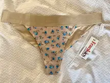 Frankie’s Bikinis Nude/Floral Bottoms